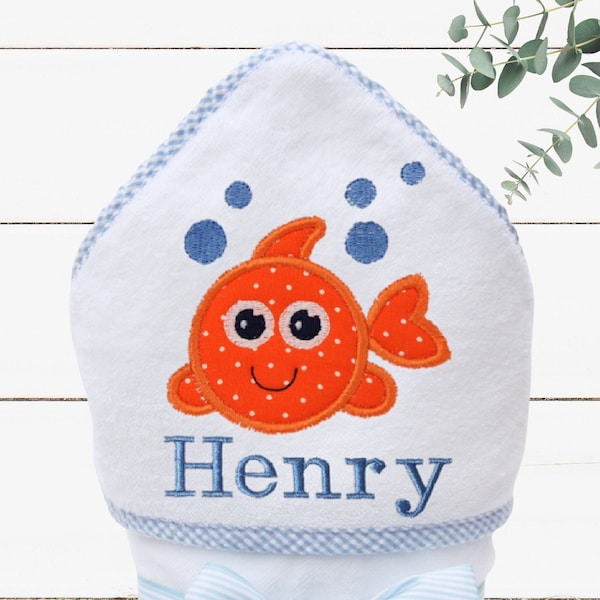 Personalized Baby Boy Gift - Baby Shower Gift - Personalized Hooded Towel - Baby Beach Towel - Toddler Towel - Monogrammed Baby Towel