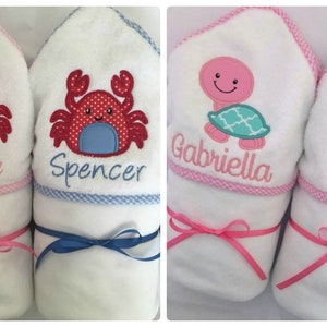 Hooded Towels for Twins Gift Personalized Twins Gifts Twins Bath Towels Girl Boy Twins Gift Personalized Gift for Twins image 5