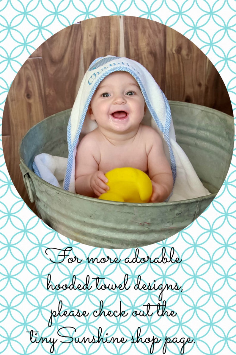 Personalized Baby Boy Gift - Baby Shower Gift - Personalized Hooded Towel - Baby Beach Towel - Toddler Towel - Monogrammed Baby Towel bild 7