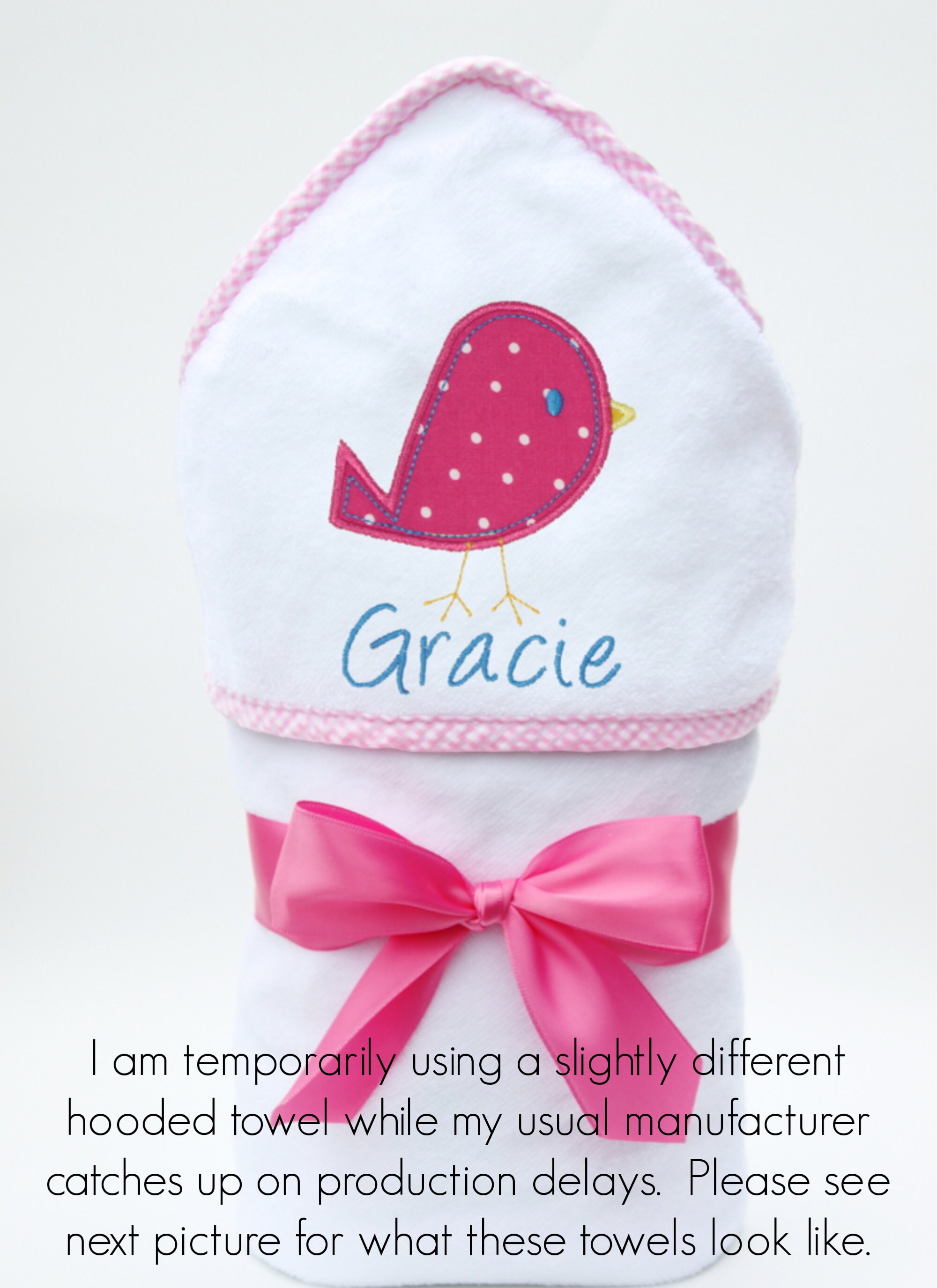 Monogrammed Baby Gift - Personalized Baby Towel - Monogrammed Hooded …