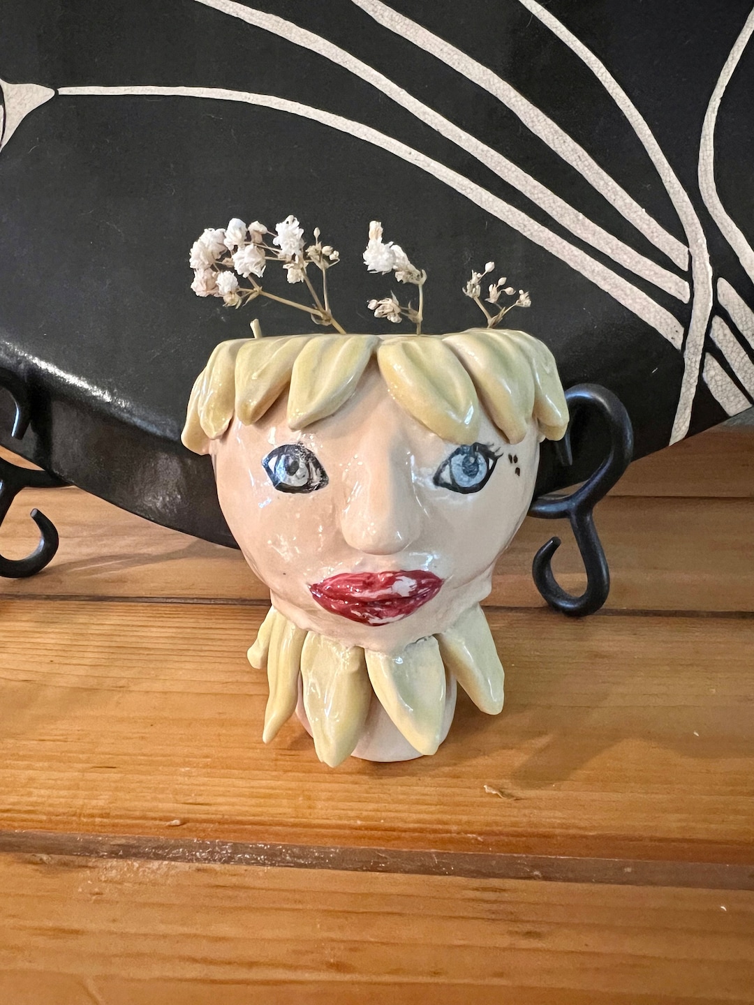 Handmade Quirky Head Vase Planter Wonky Ceramic Head Bowl OAK Etsy