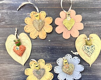 Handmade Ceramic Critter Ornaments - Whimsical Slug Pottery Ornaments