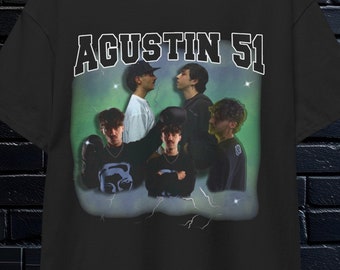 Camiseta Agustin51 UNISEX, Velada del año 4, Velada IV, Ibai, Agustin51 vs Carreraaa, España vs Argentina, Combate de streamers