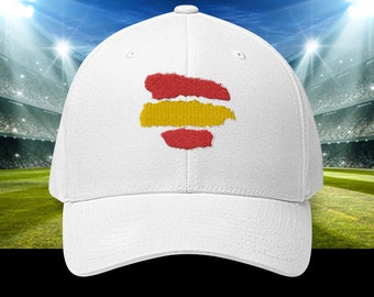 CAP EURO CUP SPAGNA 2024 Cappellino da calcio Spagna Eurocup 2024 Calcio Euro2024 Euro24 Cappellino con bandiera della Spagna ricamato