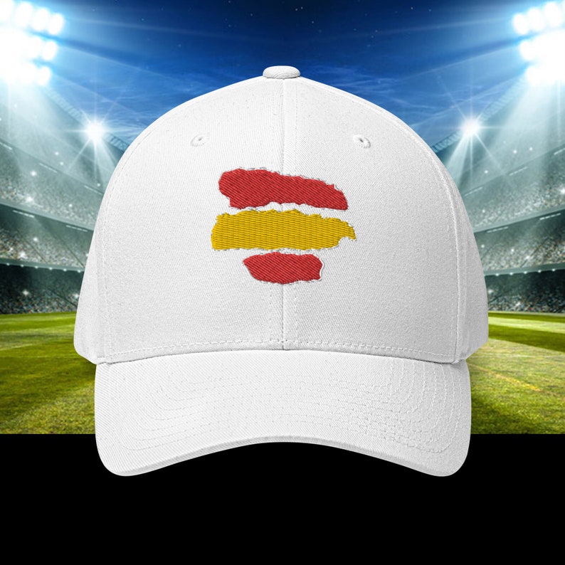 GORRA EUROCOPA ESPAÑA 2024 Fútbol Cap Spain Eurocup 2024 Football Euro2024 Euro24 Gorra Bandera de España Bordado imagen 1