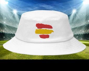 SOMBRERO EUROCOPA ESPAÑA 2024 Fútbol Hat Spain Eurocup 2024 Football Euro2024 Euro24 Sombrero Bandera de España Bordado en 3D