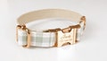 Plaid stripes dog collar with name, Engraved dog collar, Personalized dog collar, Engraved pet name tag metal buckle, Dog gift, Dog mom gift product logo