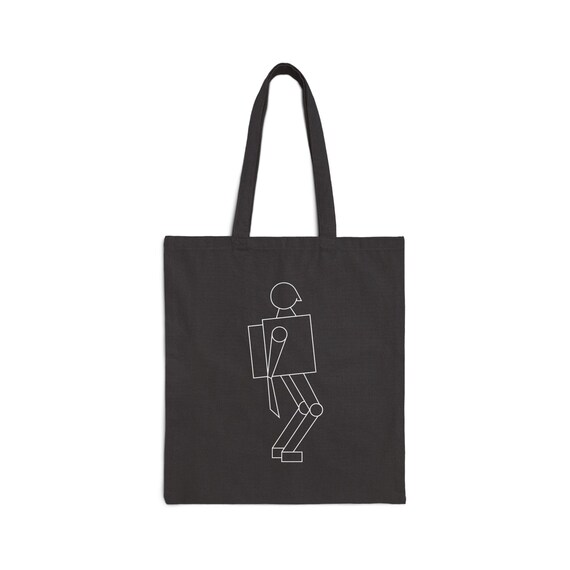 Cotton Canvas Tote Bag: Existentialist, Humanoid, Philosophy
