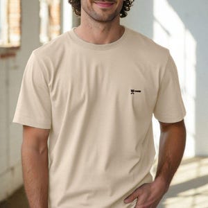 Barista Bio-Baumwolle Herren T-Shirt: Porta Filter Logo T-Shirt - Ethisch freundliches Kaffeeliebhaber Geschenk
