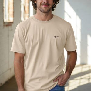 Maglietta da uomo in cotone biologico Barista: maglietta con logo Porta Filter - regalo etico per gli amanti del caffè