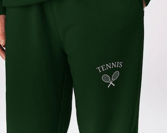 Unisex Organic Cotton Fleece Joggers: Tennis Training Sweatpants