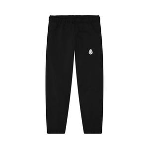 Unisex Organic Cotton Fleece Joggers | Pine Cone Evergreen Training Sweatpants| Athletic Training Bottoms | Baggy Sweatpants For Him Or Her Black