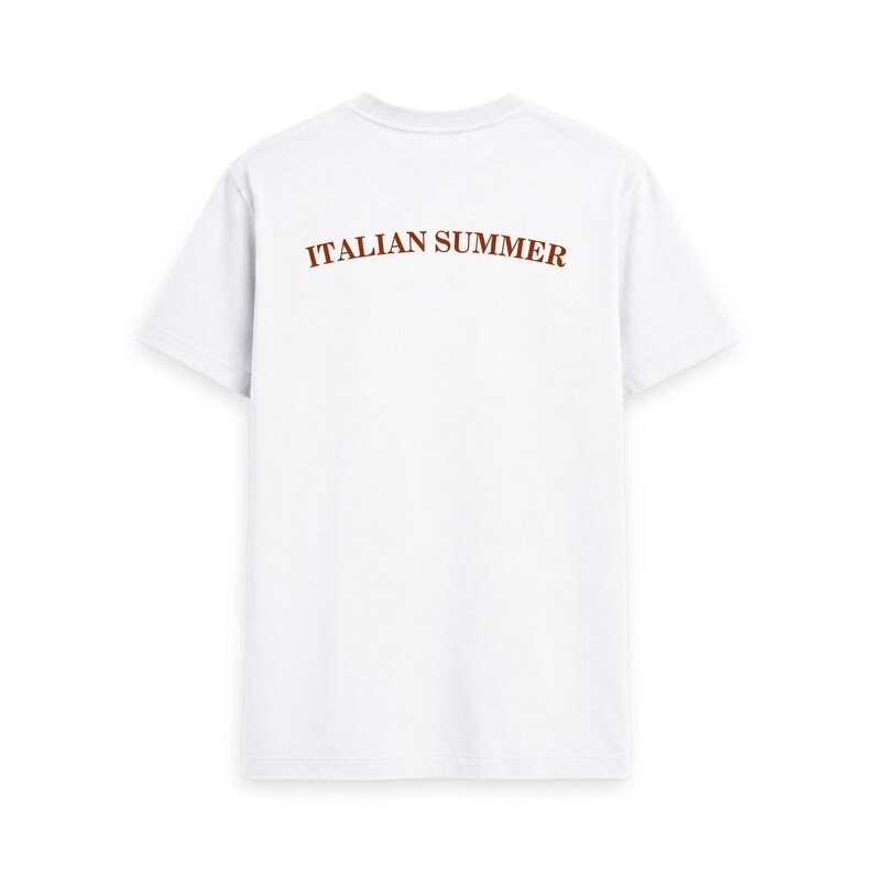 Italienisches Scooter-Sommer-Flair Herren-T-Shirt aus Bio-Baumwolle: Italien-Abenteuer-T-Shirt White