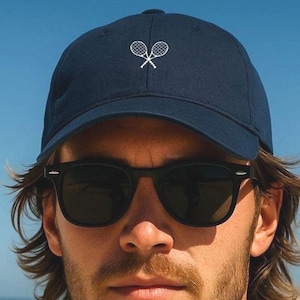 Tennis Organic Cotton Hat : Ethical Friendly Gift For Tennis Fans & Lovers