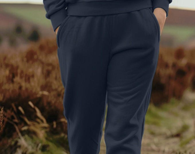 Organic Cotton Fleece Unisex Joggers: Athletic Sweatpants