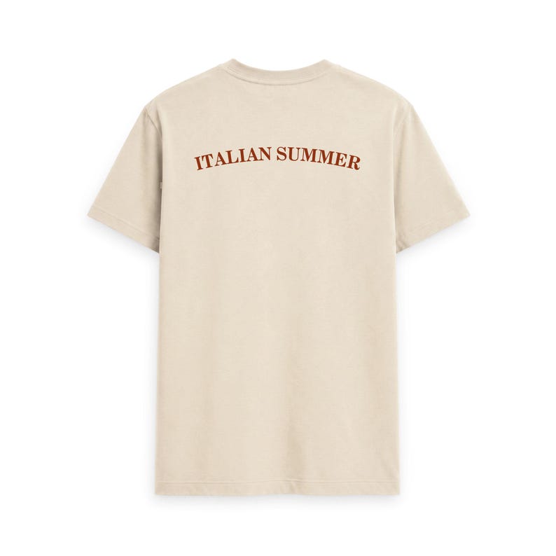 Italienisches Scooter-Sommer-Flair Herren-T-Shirt aus Bio-Baumwolle: Italien-Abenteuer-T-Shirt Bild 11