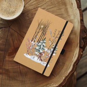 Winter Wilderness A5 Lined Notebook | Eco Friendly Notepad Made From Recycled Materials