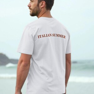 Italienisches Scooter-Sommer-Flair Herren-T-Shirt aus Bio-Baumwolle: Italien-Abenteuer-T-Shirt Bild 4