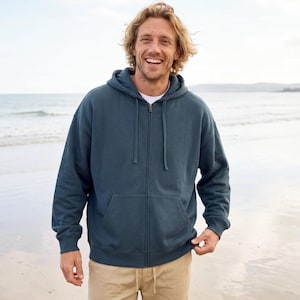 Sweat à capuche zippé en coton bio pour hommes et femmes | Style durable
