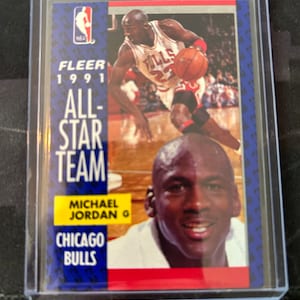 1991 Fleer All Star Team Michael Jordan # 211 Chicago Bulls