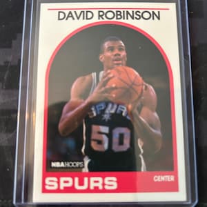 David Robinson Spurs 1989 NBA Hoops Basketball #310 RC Rookie-kaart