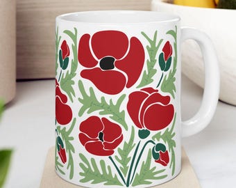 Slightly Subtle F*ck Trump Ceramic Mug, Subtle AntiTrump, Floral Coffee Cup, FDT Gift, Feminist Mug, Trump Sucks Coffee Mug, FDT Mug Gift