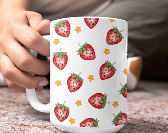 Subtle F*cK Trump Strawberry Mug, Subtle F*ck Trump, Anti Maga Cup, FDT Gift, Strawberry Mug, Trump Sucks Mug, FDT, Fruit Mug, Feminist Mug