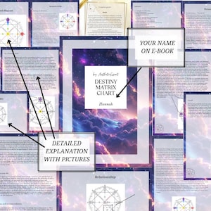 Lectura personalizada de la carta astral del destino (PDF) / Informe profesional de numerología y astrología / Lectura psíquica / Análisis astrológico / Informe