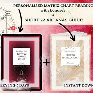 Personalized Destiny Matrix Chart Reading PDF | Professional Numerology and Astrology Report | Psychic reading |Astrology Analysis | Report