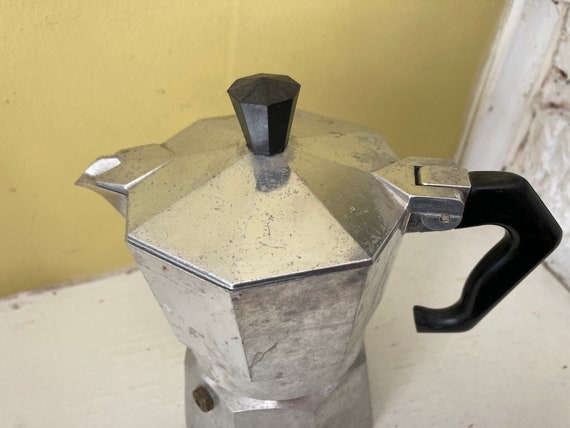 VINTAGE Express Coffee Maker Italian Style Aluminum Stovetop Single Cup