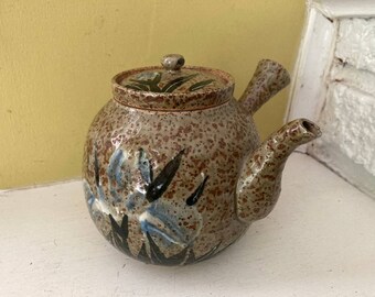 Japanese Kyusu Ceremonial Tea Pot Teapot | Matcha Ceremony | Speckled Ceramic Collectible
