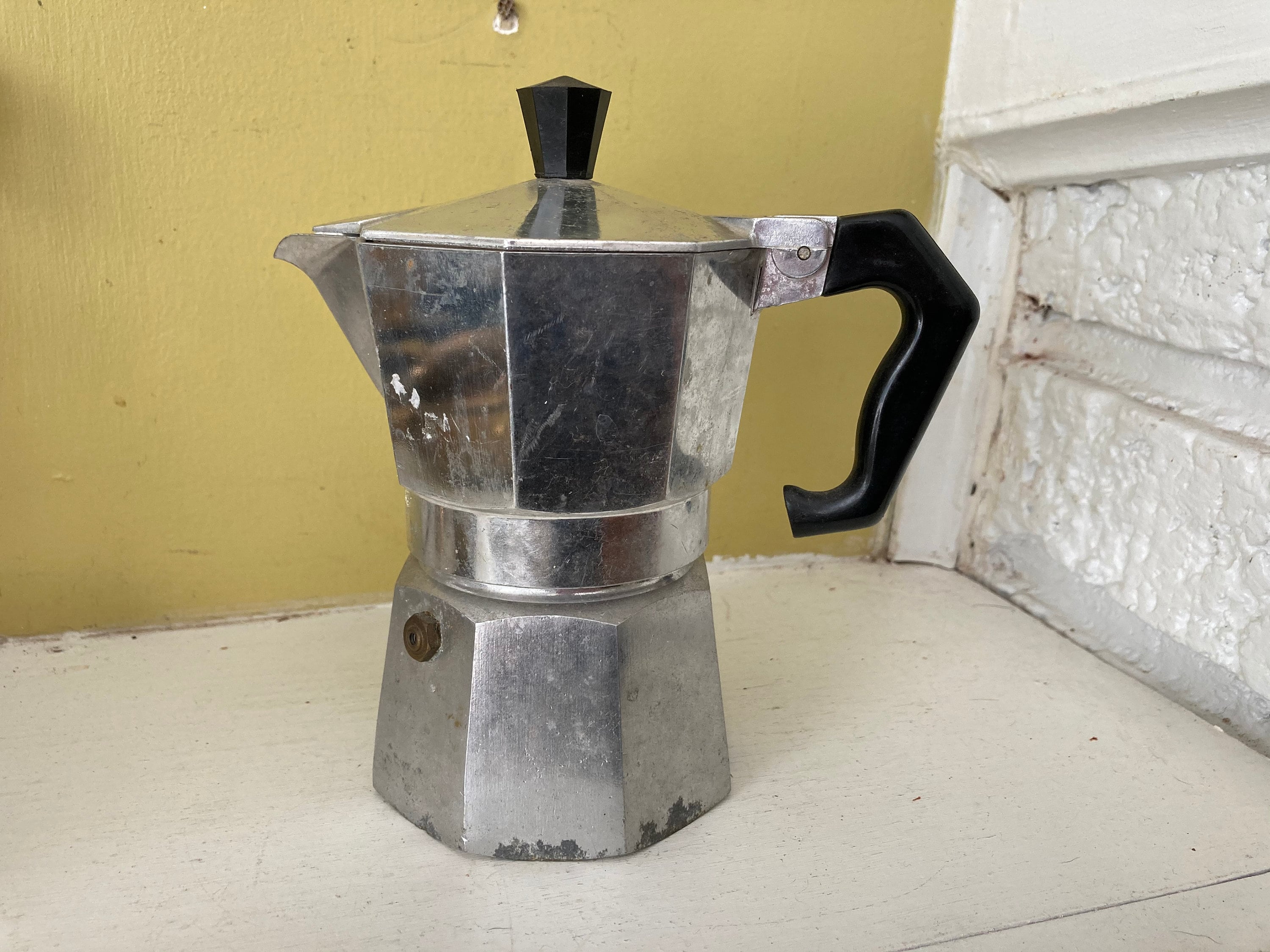 Vintage Large Stovetop Espresso Maker Made in Italy Rare 12 Cup