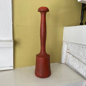 Red Wood Butter Churner Churning Churn Stick | Primitive Farmhouse Chic