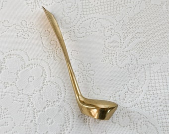 Vintage Brass Gold Golf Club Shoe Horn