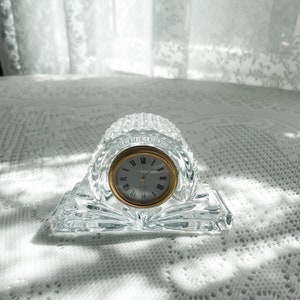 Vintage Crystal Mantel Clock