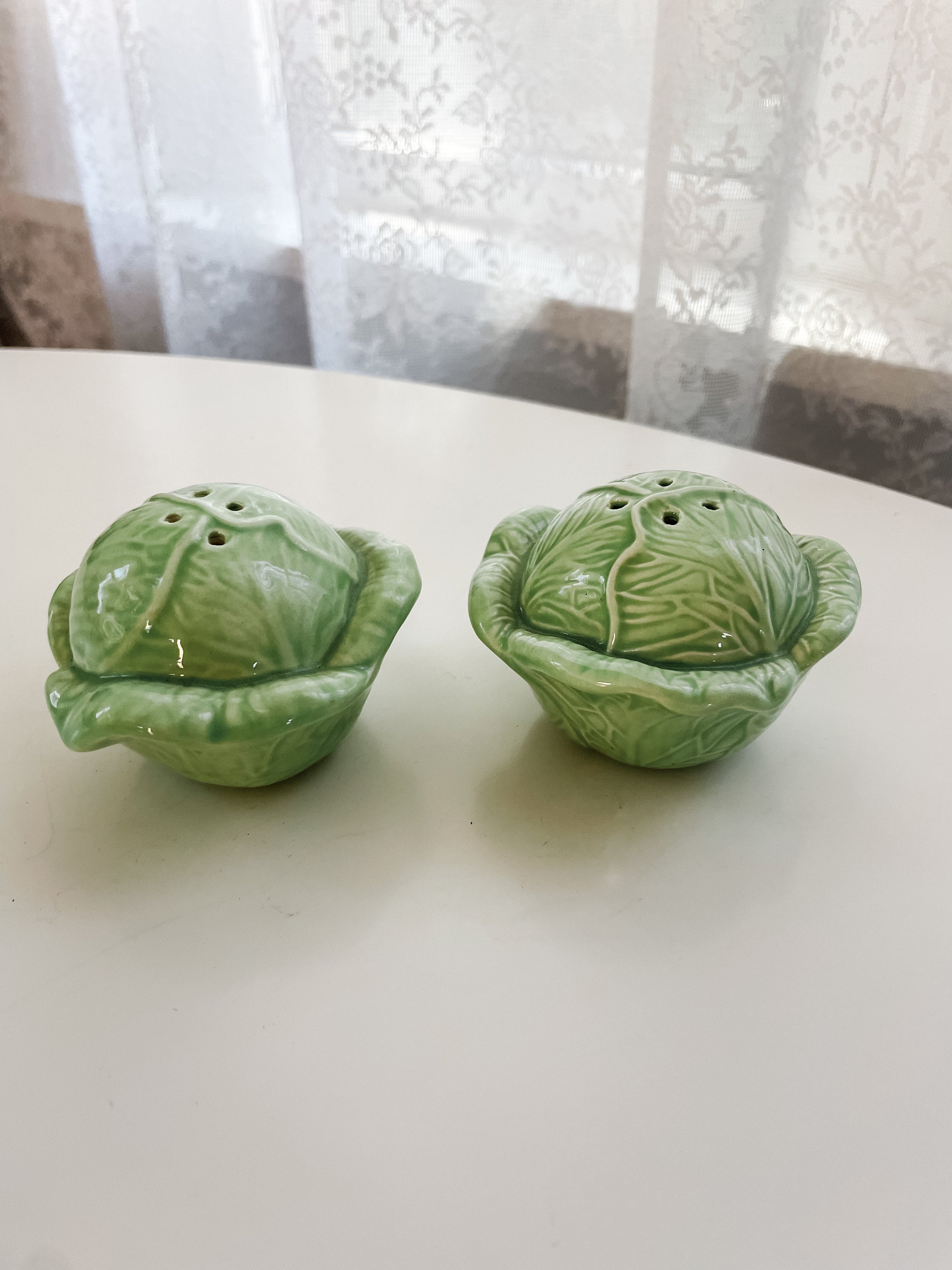 Vintage Holland Mold Large Cabbage Salt and Pepper Shaker, 1970s