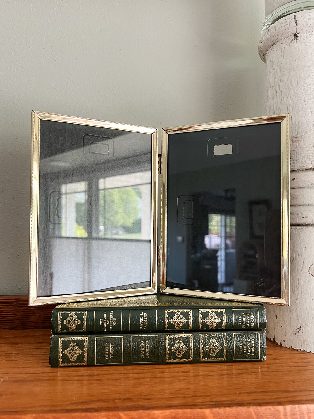 Vintage Brass Gold Metal Double Hinged Picture Frame 5” X 7” - Etsy
