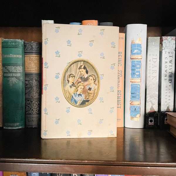 Antique Books, Chronicles of the March Family, Little Women by Louisa May Alcott, Little Men and Jo’s Boys, 1946 and 1947