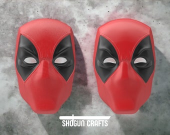 Deadpool Mask 3D Stl Files - Casco magnético Deadpool - Deadpool Cosplay Prop 3D Printer Stl Files