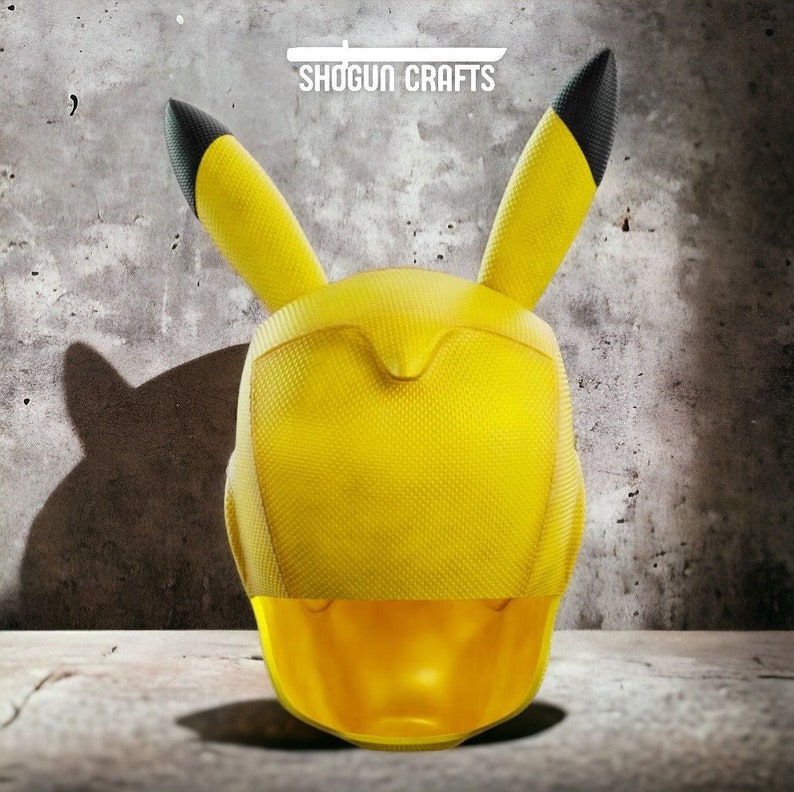 Pikachu Deadpool Mask 3D Stl Files Magnetic Pikachu Deadpool Helmet 3D ...