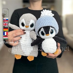 Virkat pingvinmönster PDF - amigurumi pingvinmönster - pingvinvirkmönster - julleksaksmönster - amigurumi plyschdjur - virkad leksak