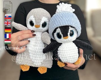 Gehaakt pinguïnpatroon pdf - patroon amigurumi pinguïn - haakpatroon pinguïn - kerstspeelgoedpatroon - amigurumi knuffels - gehaakt speelgoed