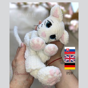 Crochet Kittens PATTERN PDF - Crochet Kitty Cat - Crochet Cat Lovey - Crochet Kittens Lovey - Crochet Kittens Snuggler Tutorial - Cat Plush