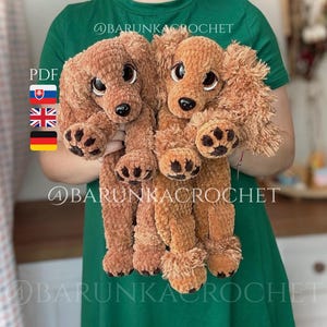 Crochet Puppy Lovey PATTERN PDF - Crochet Cocker Spaniel pattern- Crochet Dog Lovey - Crochet puppy Plush - Crochet Dog Plush - Dog Tutorial