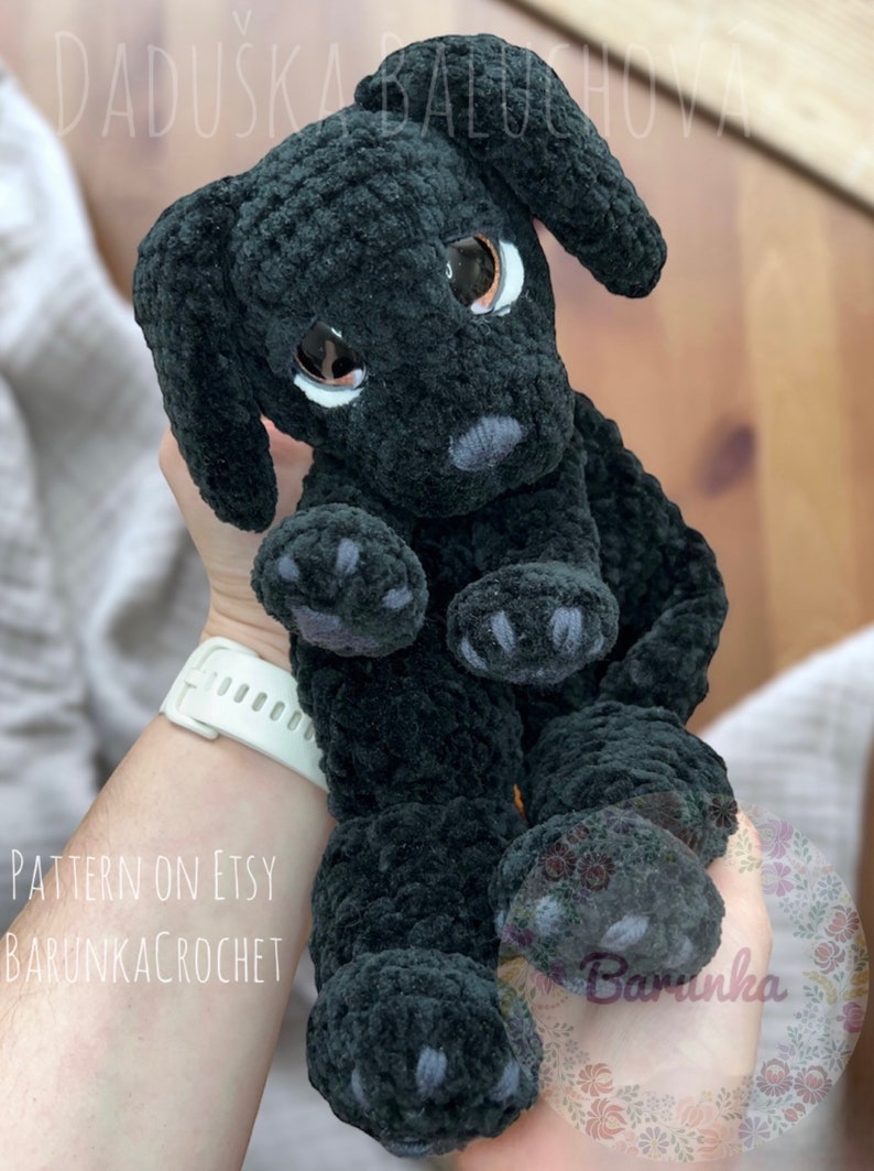 Crochet Puppy Lovey MUSTER PDF Häkelanleitung für Welpen Häkelhund Lovey Häkelwelpe Plüschtier Häkelanleitung Bild 4