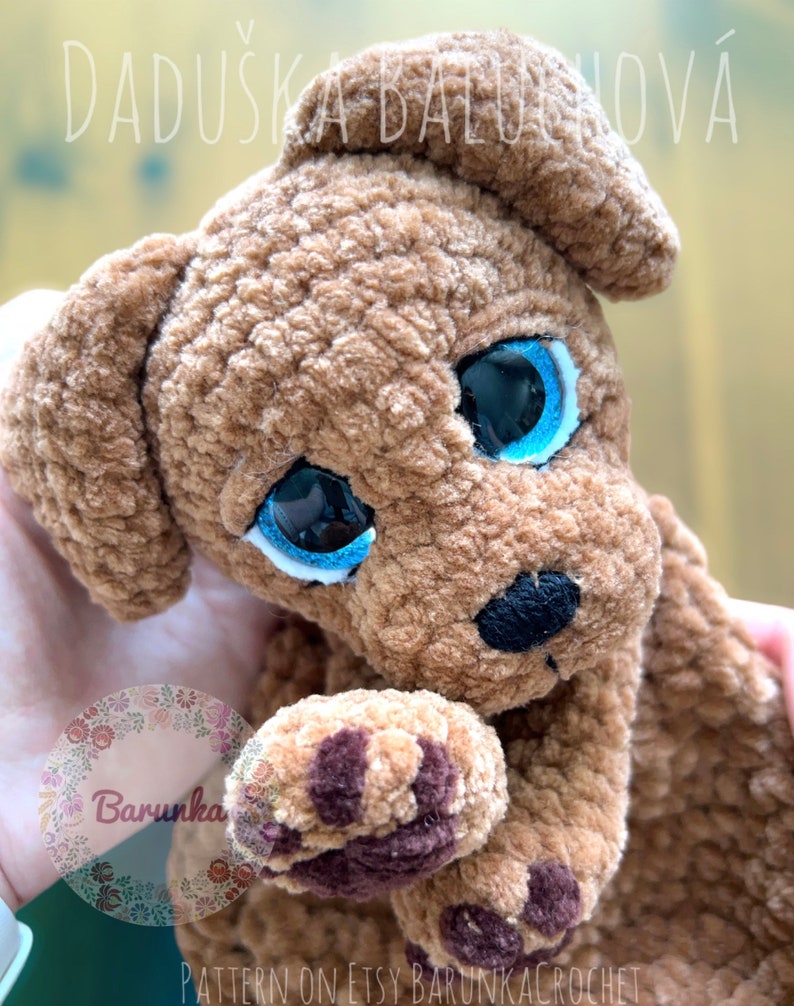 Crochet Puppy Lovey MUSTER PDF Häkelanleitung für Welpen Häkelhund Lovey Häkelwelpe Plüschtier Häkelanleitung Bild 10