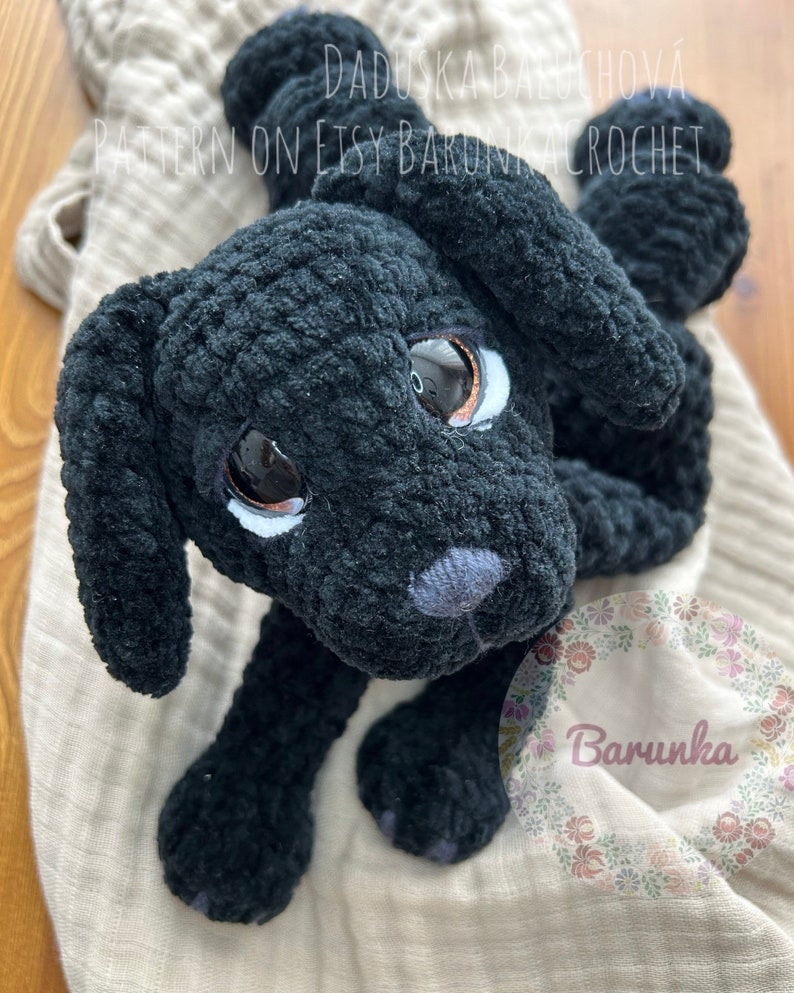 Crochet Puppy Lovey MUSTER PDF Häkelanleitung für Welpen Häkelhund Lovey Häkelwelpe Plüschtier Häkelanleitung Bild 6