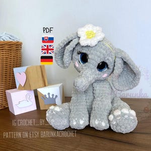 Crochet Elephant Pattern PDF - Crochet Baby Elephant Pattern - Crochet Amigurumi Elephant Pattern - Elephant Crochet Pattern - Crochet PDF