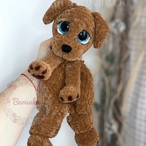 Crochet Puppy Lovey MUSTER PDF Häkelanleitung für Welpen Häkelhund Lovey Häkelwelpe Plüschtier Häkelanleitung Bild 9