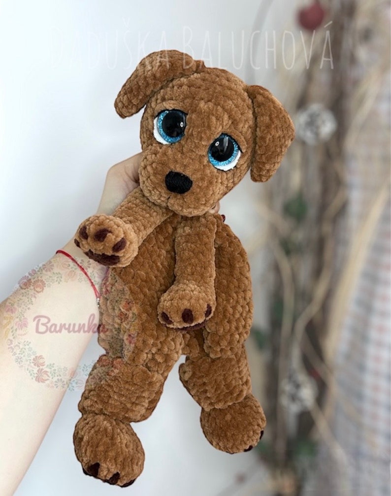 Crochet Puppy Lovey MUSTER PDF Häkelanleitung für Welpen Häkelhund Lovey Häkelwelpe Plüschtier Häkelanleitung Bild 9